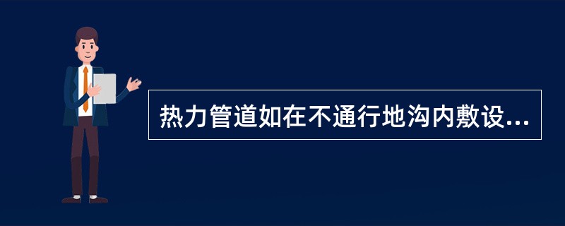 热力管道如在不通行地沟内敷设，其分支处装有阀门、仪表、除污器等附件时，应设置（）。