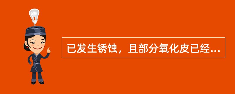 已发生锈蚀，且部分氧化皮已经剥落的钢材表面，其锈蚀等级为（　）。