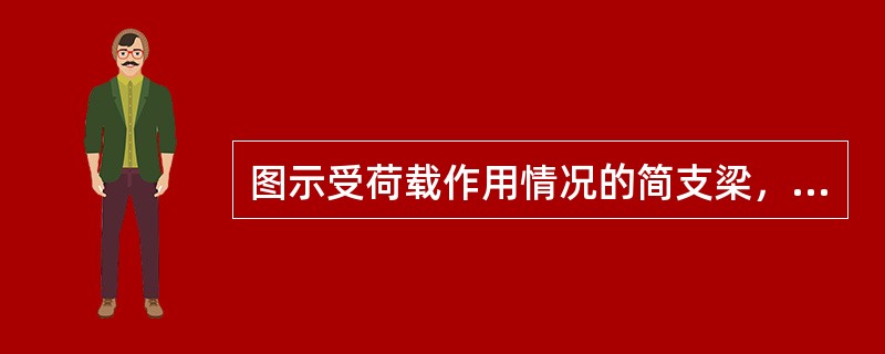 图示受荷载作用情况的简支梁，其弯矩图形状示意图正确的是（）。<img border="0" style="width: 269px; height: 271px;&