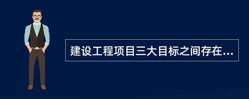 建设工程项目三大目标之间存在着矛盾和对立的一面。下列选项中，能说明这一点的选项是（）。