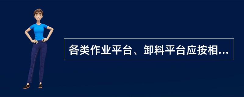 各类作业平台、卸料平台应按相关规定编制施工方案，专项施工方案按照有关规定必须经过审核、签字并组织有关部门验收，验收合格后方可作业。（）