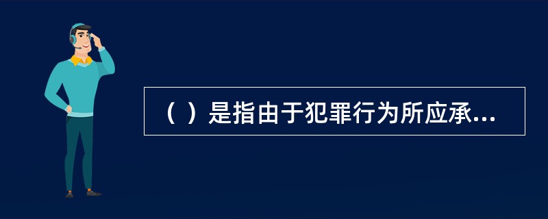 （ ）是指由于犯罪行为所应承担的法律责任。