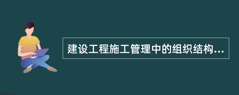 建设工程施工管理中的组织结构图反映的是（   ）。