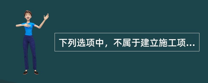 下列选项中，不属于建立施工项目经理部的基本原则是（）。