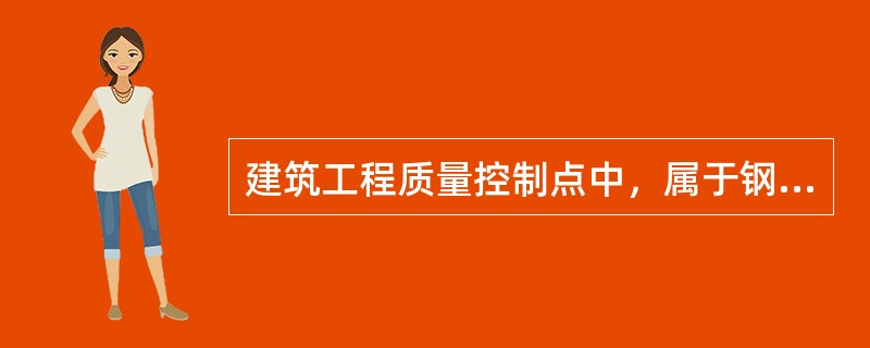 建筑工程质量控制点中，属于钢筋混凝土的是（）。