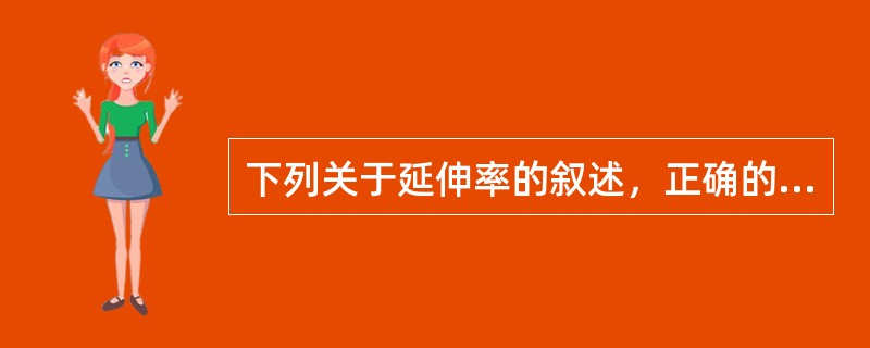 下列关于延伸率的叙述，正确的是（）。