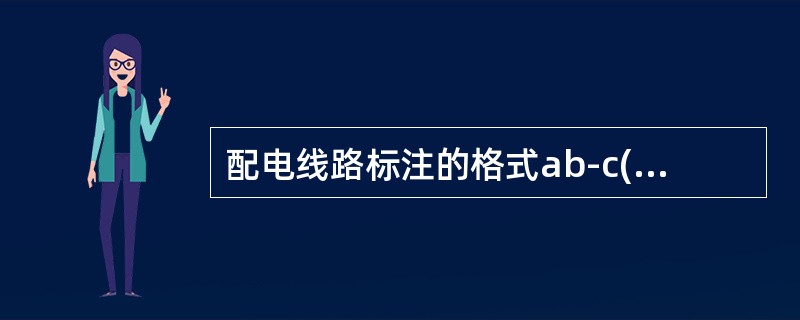 配电线路标注的格式ab-c(dxe+fxg)i-jk中，字母e的含义为（）。