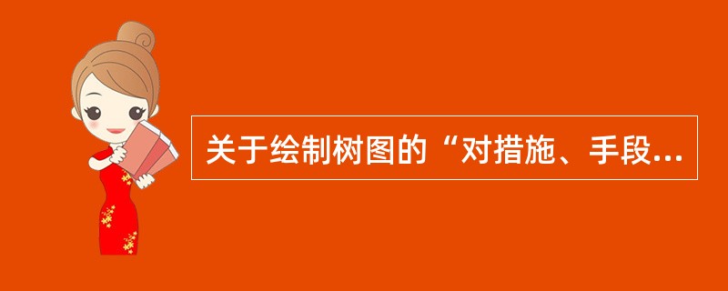 关于绘制树图的“对措施、手段进行评价”阶段的注意事项，下列说法正确的有（ ）。