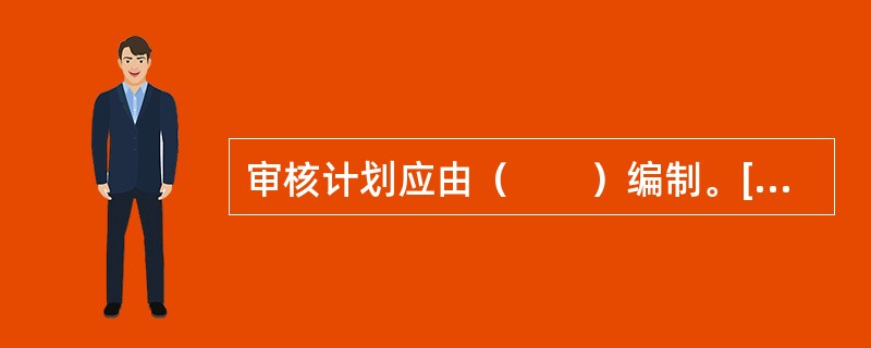 审核计划应由（　　）编制。[2008年真题]