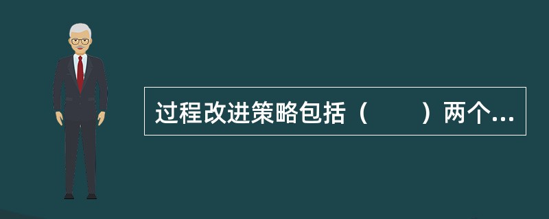 过程改进策略包括（　　）两个环节。