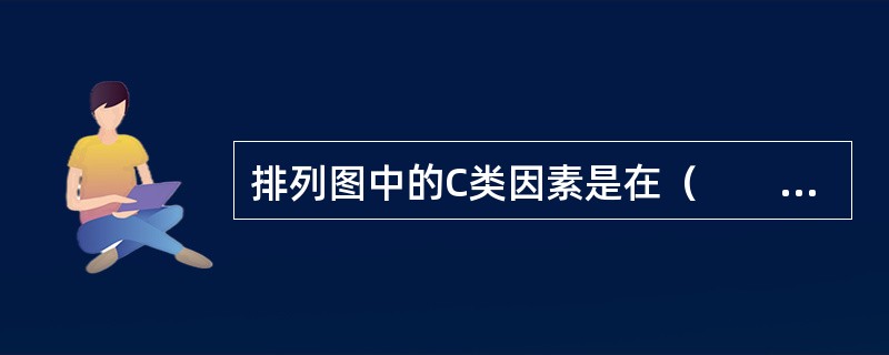 排列图中的C类因素是在（　　）间的因素。