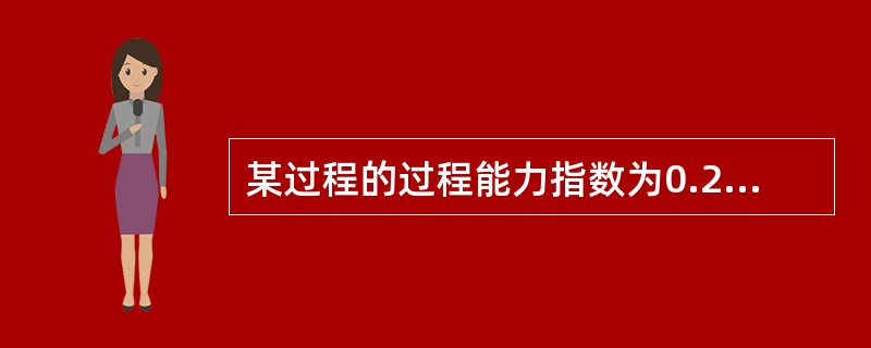 某过程的过程能力指数为0.2，说明（　　）。[2008年真题]