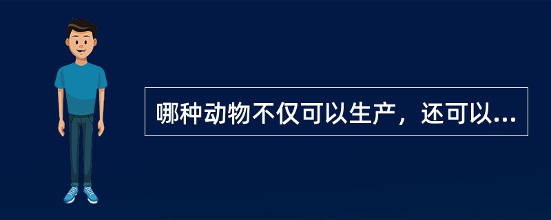 哪种动物不仅可以生产，还可以用于战争？（）