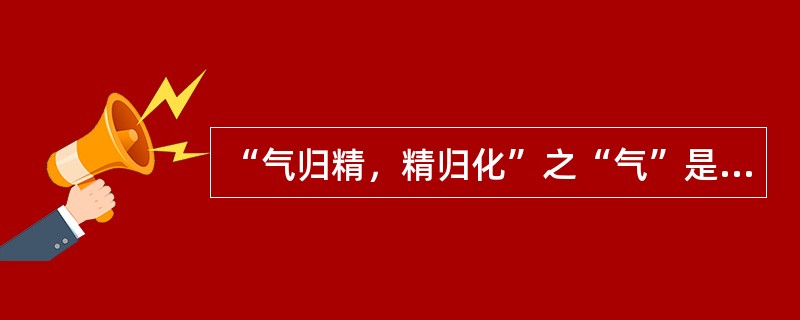 “气归精，精归化”之“气”是指药食之气。（）