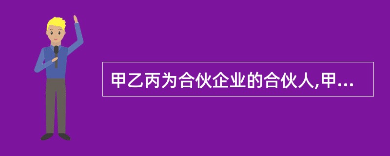 甲乙丙为合伙企业的合伙人,甲欠债权人李某20万元,无力用个人财产清偿,李某在不满