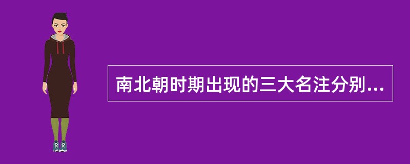 南北朝时期出现的三大名注分别是？