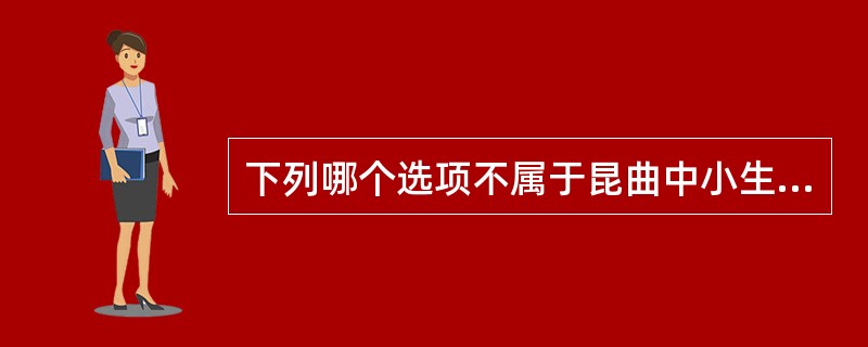 下列哪个选项不属于昆曲中小生的分类（）