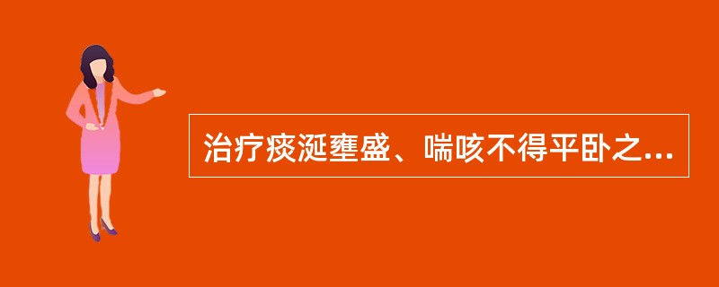 治疗痰涎壅盛、喘咳不得平卧之证的首选药物为: