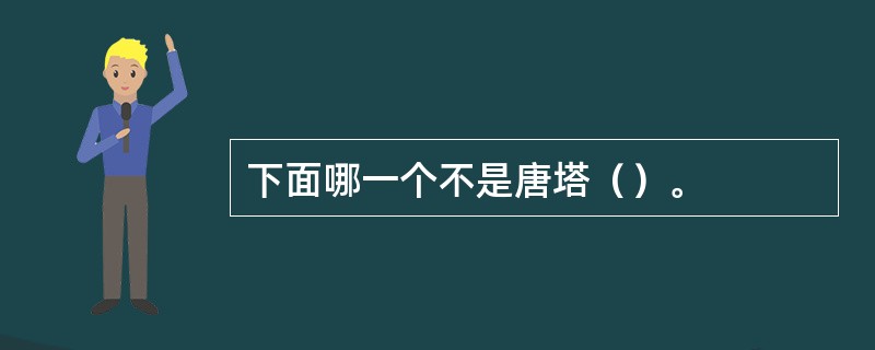 下面哪一个不是唐塔（）。