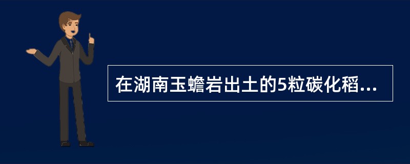 在湖南玉蟾岩出土的5粒碳化稻谷被誉为世界上最早的稻谷。