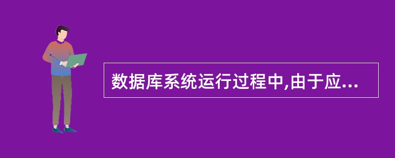 数据库系统运行过程中,由于应用程序错误所产生的故障通常称为( )。A)设备故障B