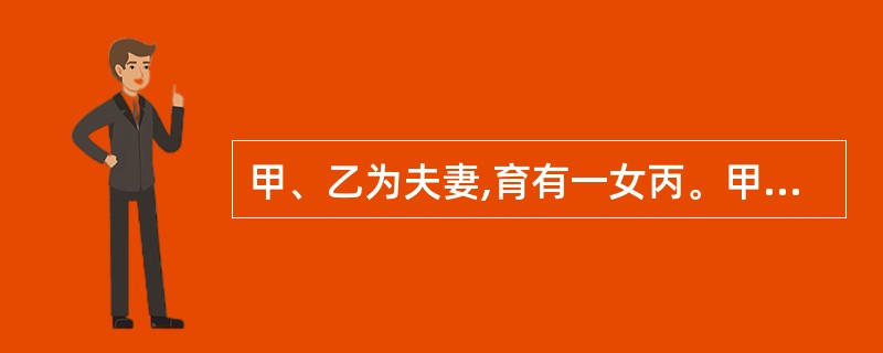 甲、乙为夫妻,育有一女丙。甲向法院起诉要求与乙离婚,一审法院判决准予离婚,乙不服