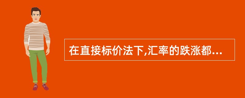 在直接标价法下,汇率的跌涨都以( )数额的变化体现。