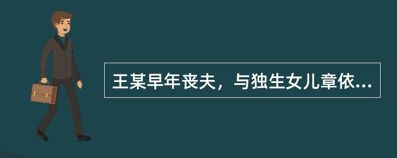 王某早年丧夫，与独生女儿章依、女婿黄某共同生活。章依于1980年死亡，黄某赡养岳