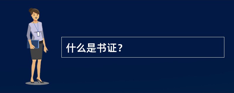 什么是书证？