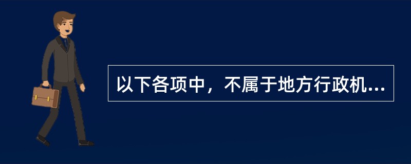 以下各项中，不属于地方行政机关的产生方式的一项是（）