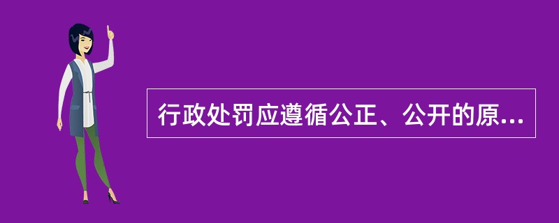 行政处罚应遵循公正、公开的原则。( )