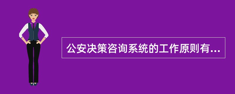 公安决策咨询系统的工作原则有哪些？