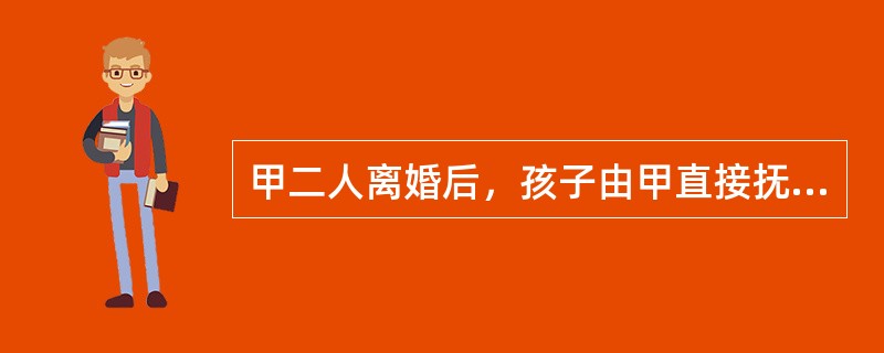 甲二人离婚后，孩子由甲直接抚养，乙探望孩子时，甲多次无故阻挠，乙可以（）。 -