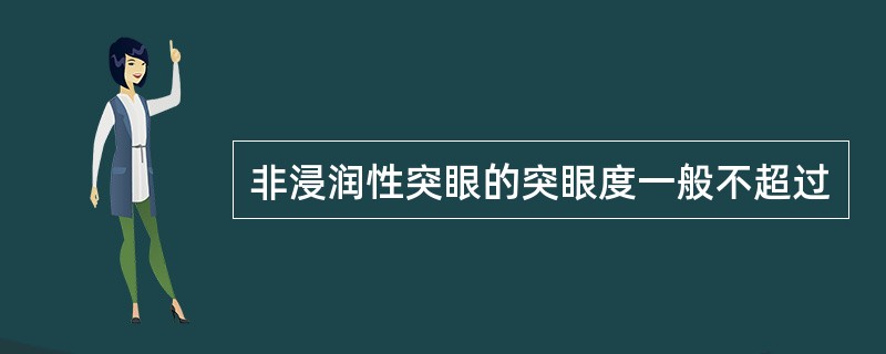 非浸润性突眼的突眼度一般不超过