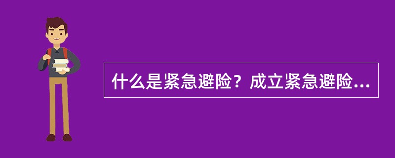 什么是紧急避险？成立紧急避险应当具备哪些条件？