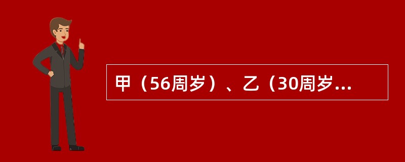 甲（56周岁）、乙（30周岁）为兄妹，甲在一次车祸中造成身体残疾，如果甲要求乙承