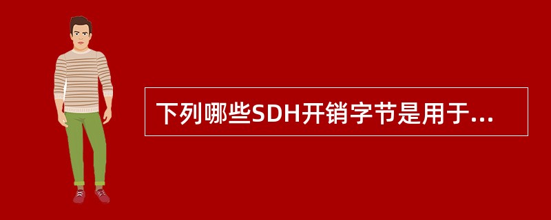 下列哪些SDH开销字节是用于误码监测的?()