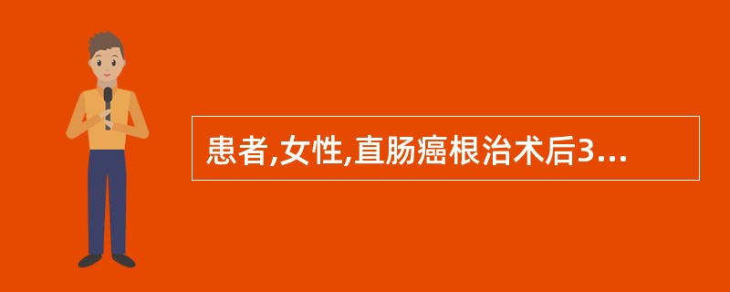 患者,女性,直肠癌根治术后3天,人工肛门开放初期,宜协助患者采取的体位是