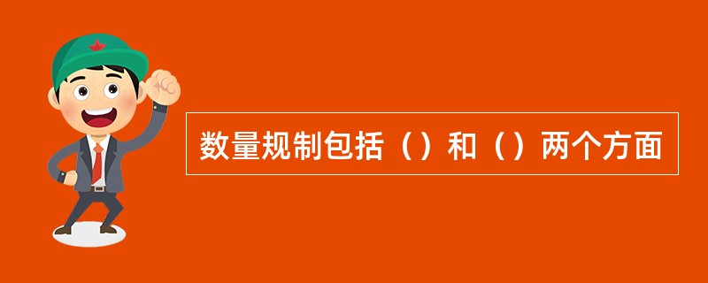 数量规制包括（）和（）两个方面