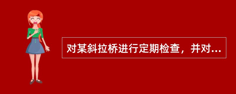 对某斜拉桥进行定期检查，并对桥梁进行技术状况评定。经检查后发现上部结构主梁为预应力混凝土结构，存在纵向裂缝60条，其中36条裂缝宽度小于0.15mm，20条裂缝大于0.15mm小于0.2mm，4条裂缝