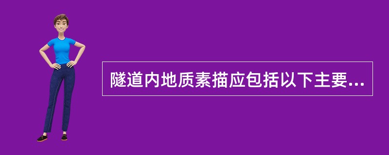 隧道内地质素描应包括以下主要内容（ ）。