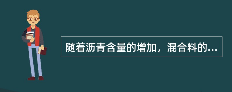 随着沥青含量的增加，混合料的马歇尔稳定度会持续增加。（）