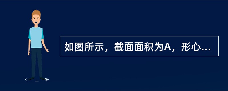 如图所示，截面面积为A，形心为C，对z轴的惯性矩为Iz，则截面对z1轴的惯性矩IZ1为（　　）。<br /><img border="0" style="