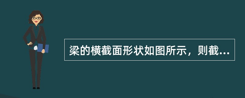 梁的横截面形状如图所示，则截面对Z轴的抗弯截面模量<img border="0" style="width: 23px; height: 23px;" s
