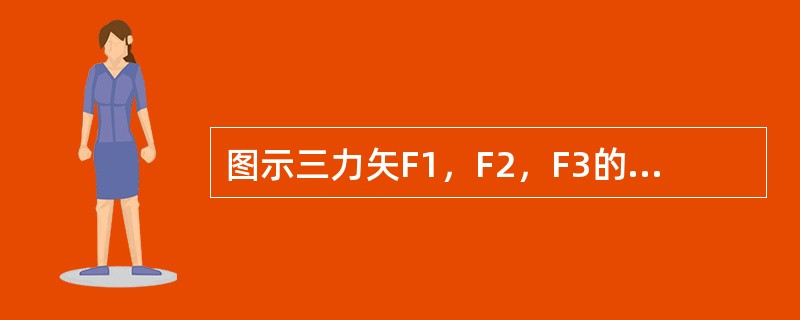 图示三力矢F1，F2，F3的关系是（　　）。<br /><img border="0" style="width: 167px; height: 105