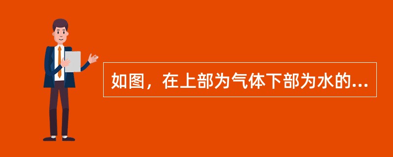 如图，在上部为气体下部为水的封闭容器上装有U形水银测压计，其中1、2、3点位于同一平面上，其压强的关系为（　　）。<br /><img border="0" st