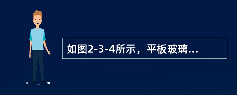 如图2-3-4所示，平板玻璃和平凸透镜构成牛顿环装置，全部浸入n＝60的液体内，平凸透镜可沿O1O2移动，用波长λ=500nm的单色光垂直照射。从上向下观察，看到中心是一个暗斑，此时平凸透镜顶点距平板