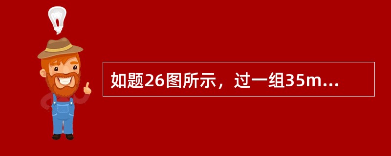 如题26图所示，过一组35m长的串联管道将水泄入环境中，管道前15m的直径为50mm（沿程阻力系数为0.019），然后管道直径变为75mm（沿程阻力系数为0.030），与水库连接的水道入口处局部阻力系