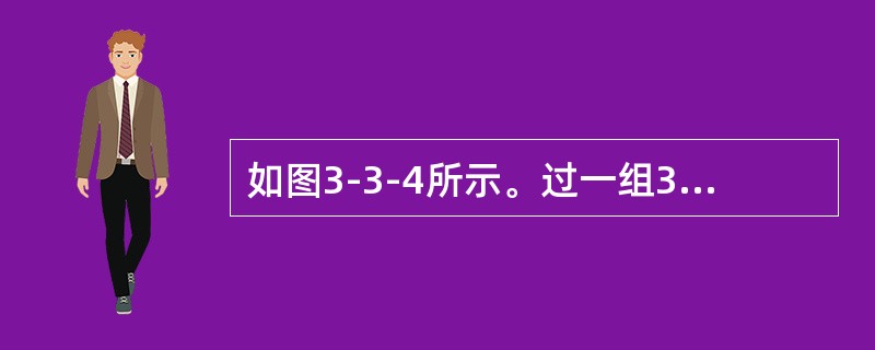 如图3-3-4所示。过一组35m长的串联管道将水泄入环境中，管道前15m的直径为50mm（沿程阻力系数为0.019），然后管道直径变为75mm（沿程阻力系数为0.030），与水库连接的管道入口处局部阻