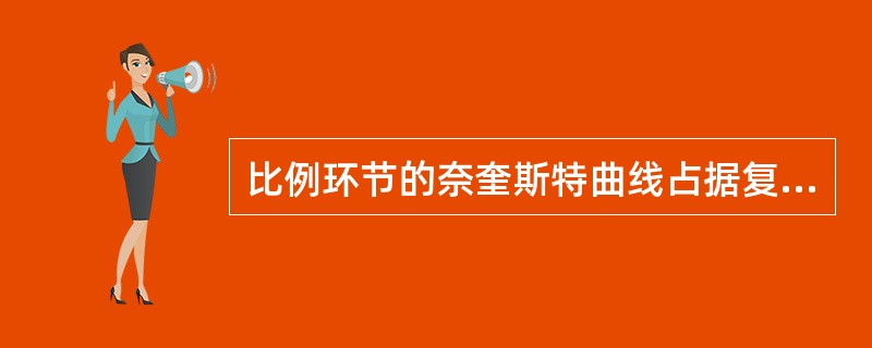 比例环节的奈奎斯特曲线占据复平面中（　　）。[2009年真题]